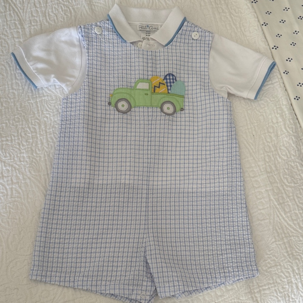 Petit Ami Green Truck Easter Jon Jon